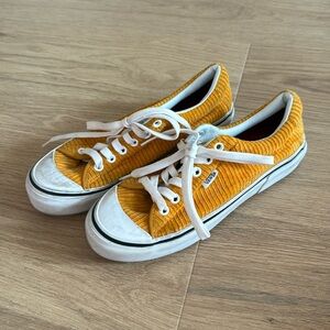 Yellow corduroy vans